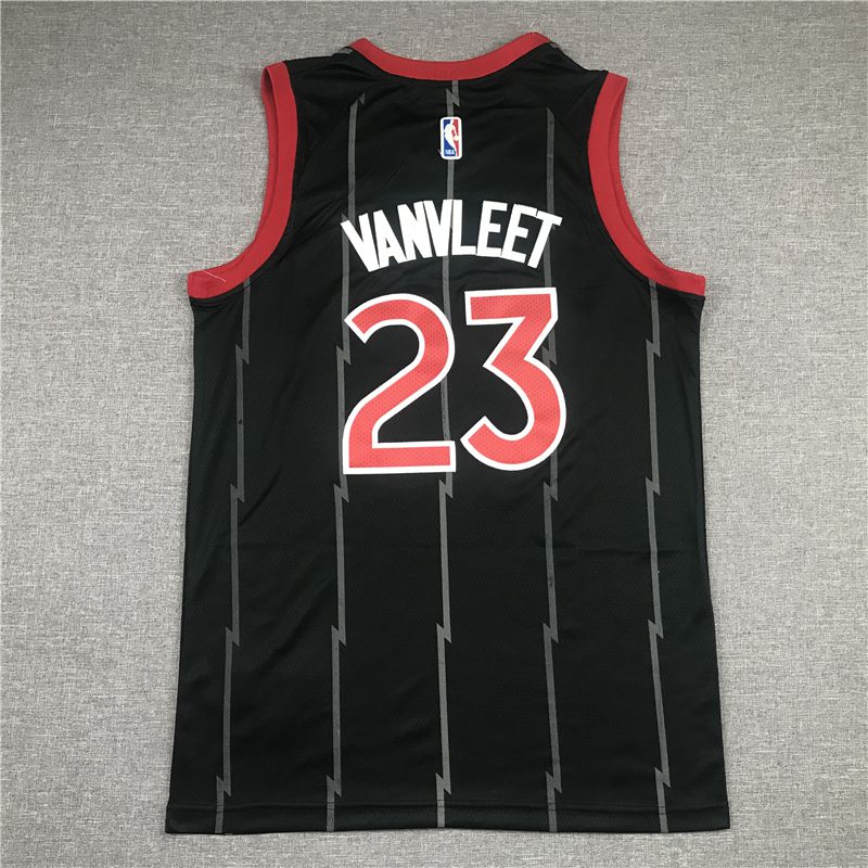 Men Toronto Raptors 23 Vanvleet Black 2021 Game NBA Jersey